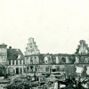 Sønderborgs udbrændte rådhus set fra vest, 1864.